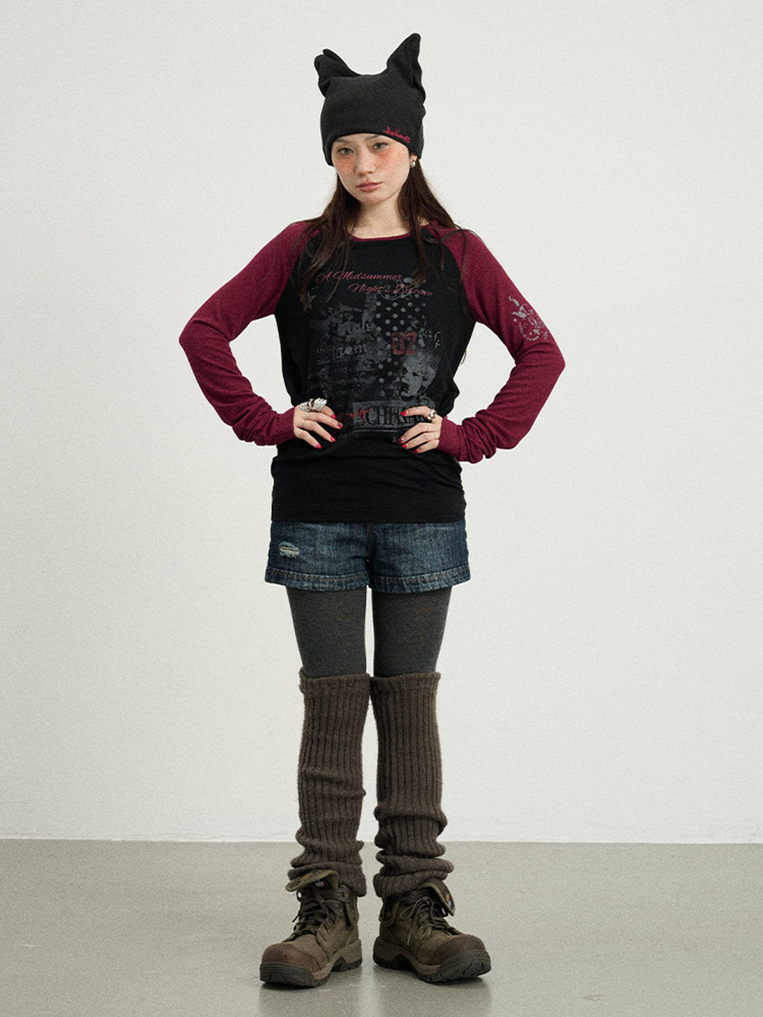 Achihara Cosmic Colorblock Long Sleeve Tee Shakespearean Romance Inspired