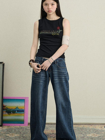 Achihara Cotton Lychee Soda Jeans For Women