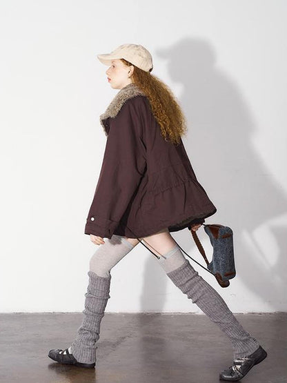 DIDDI MODA Cozy Fleece Bomber Jacket