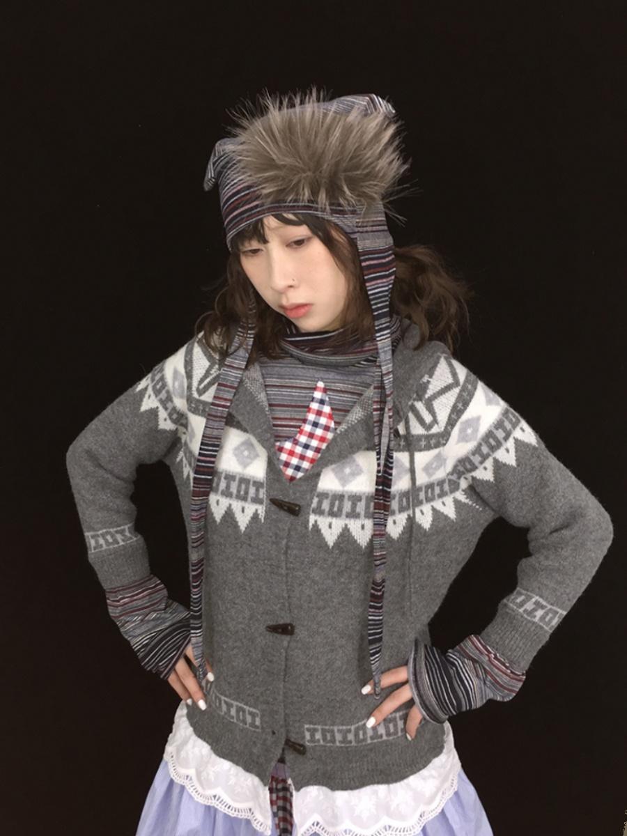 Cozy Knit Cat Ear Beanie Soft Winter Hat for Women