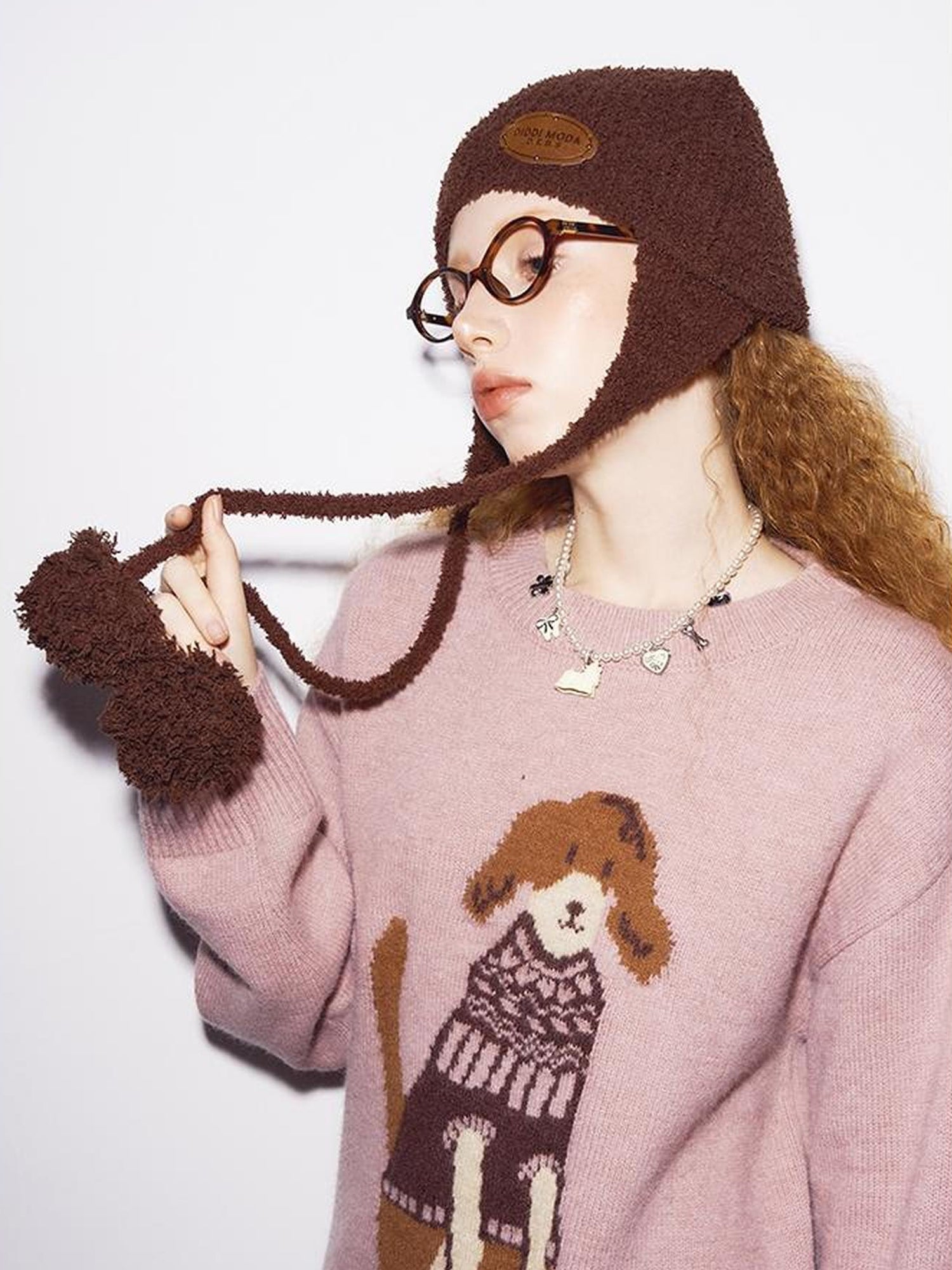 DIDDI MODA Cozy Loop Fur Pom Pom Beanie 3 Colors