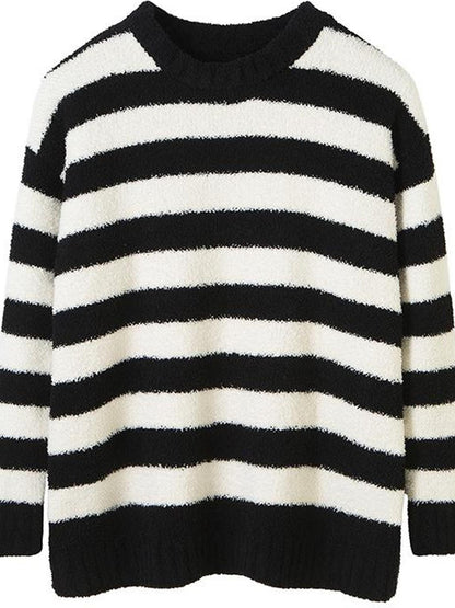 DIDDI MODA Cozy Loop Knit Stripe Sweater