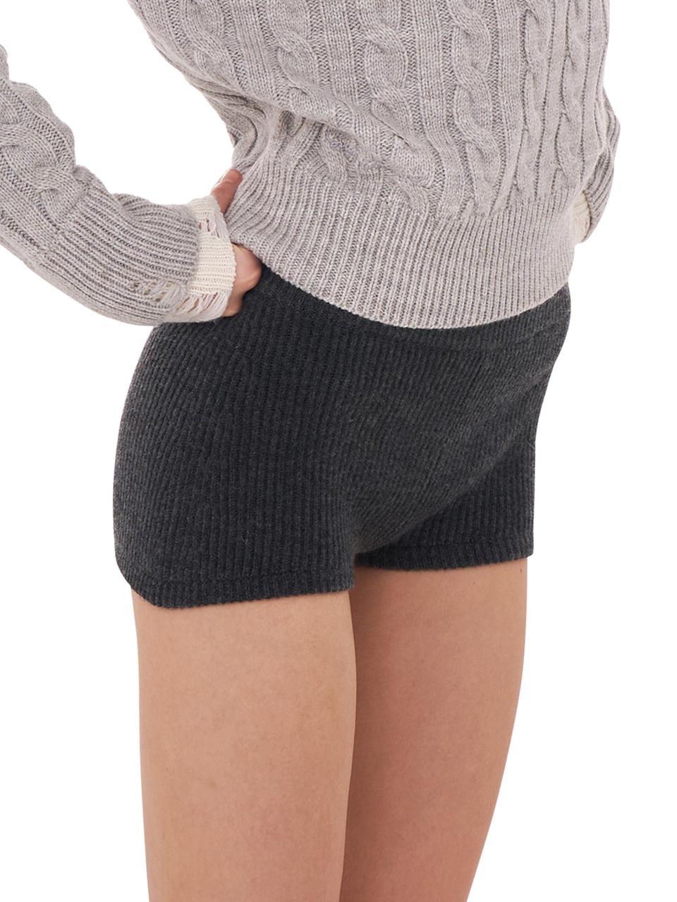 SweetChilling Cozy Minimalist Knit Shorts For Fall Winter Outfits
