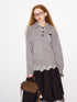 DIDDI MODA Cozy Puppy Embroidered Polo Sweater