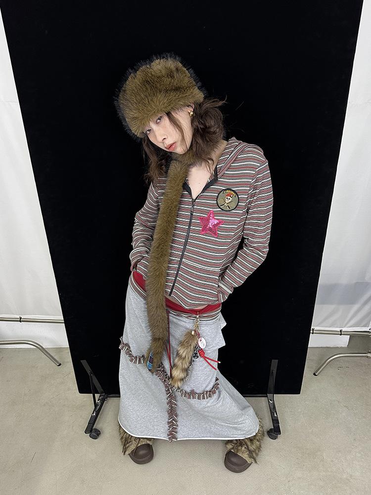 Cozy Reversible Winter Hat for Women Men Cute Fleece Cap