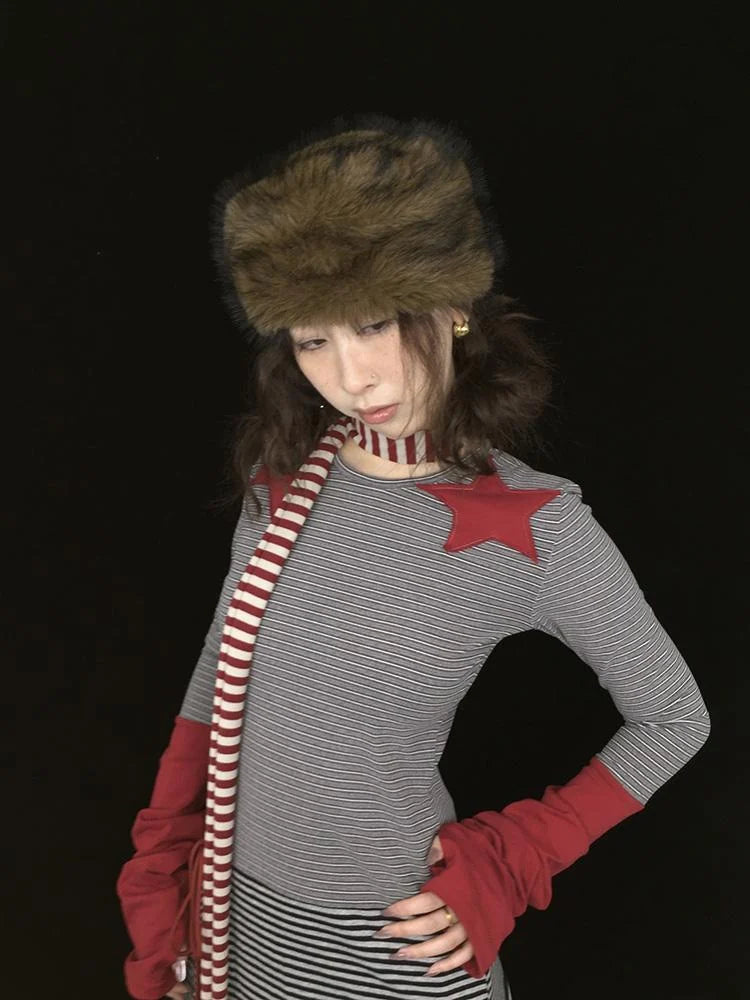 Cozy Reversible Winter Hat For Women Men Cute Fleece Cap