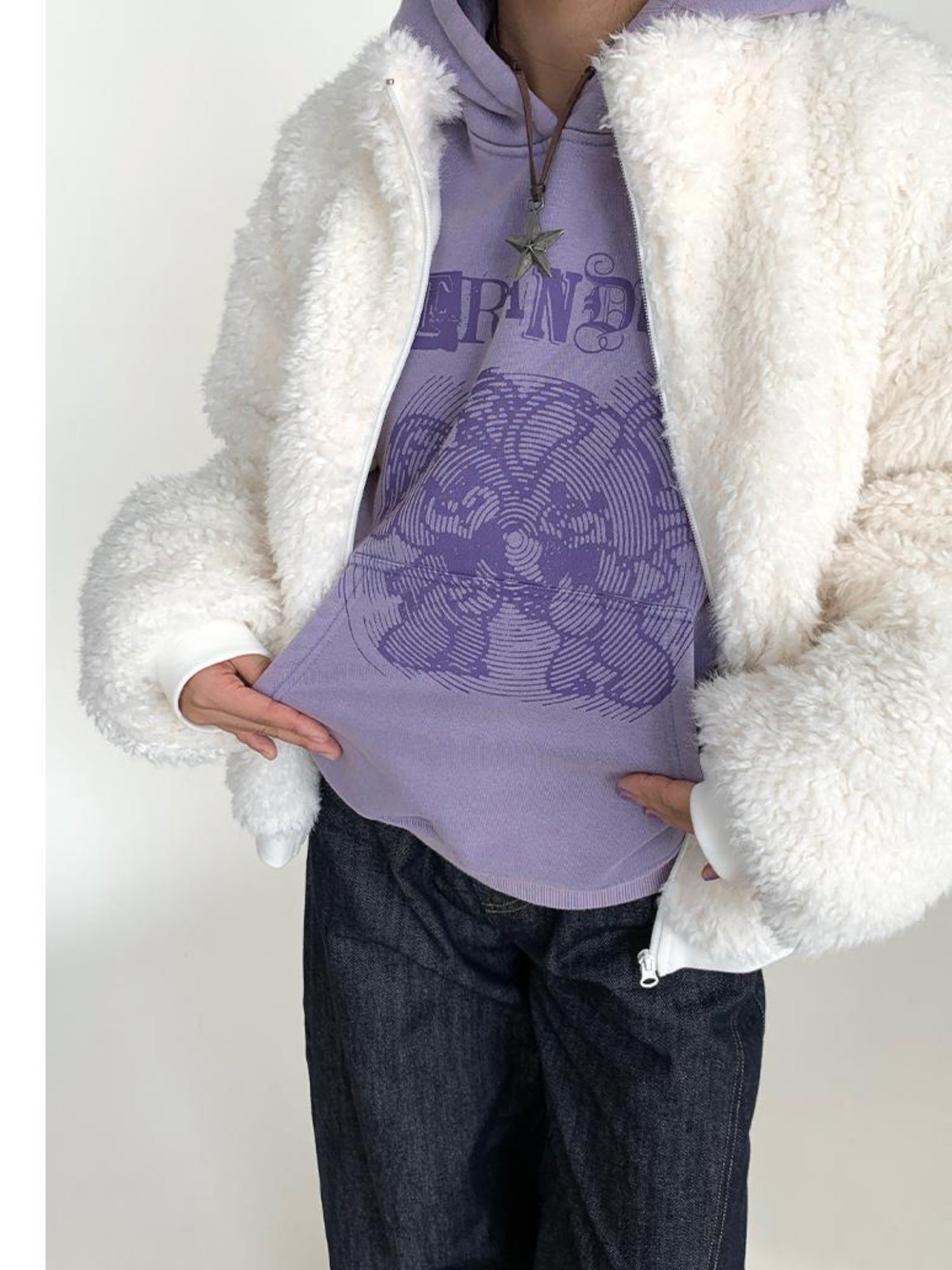 atrandom Cozy Short Plush Fleece Jacket For Women Winter Warm Outerwear