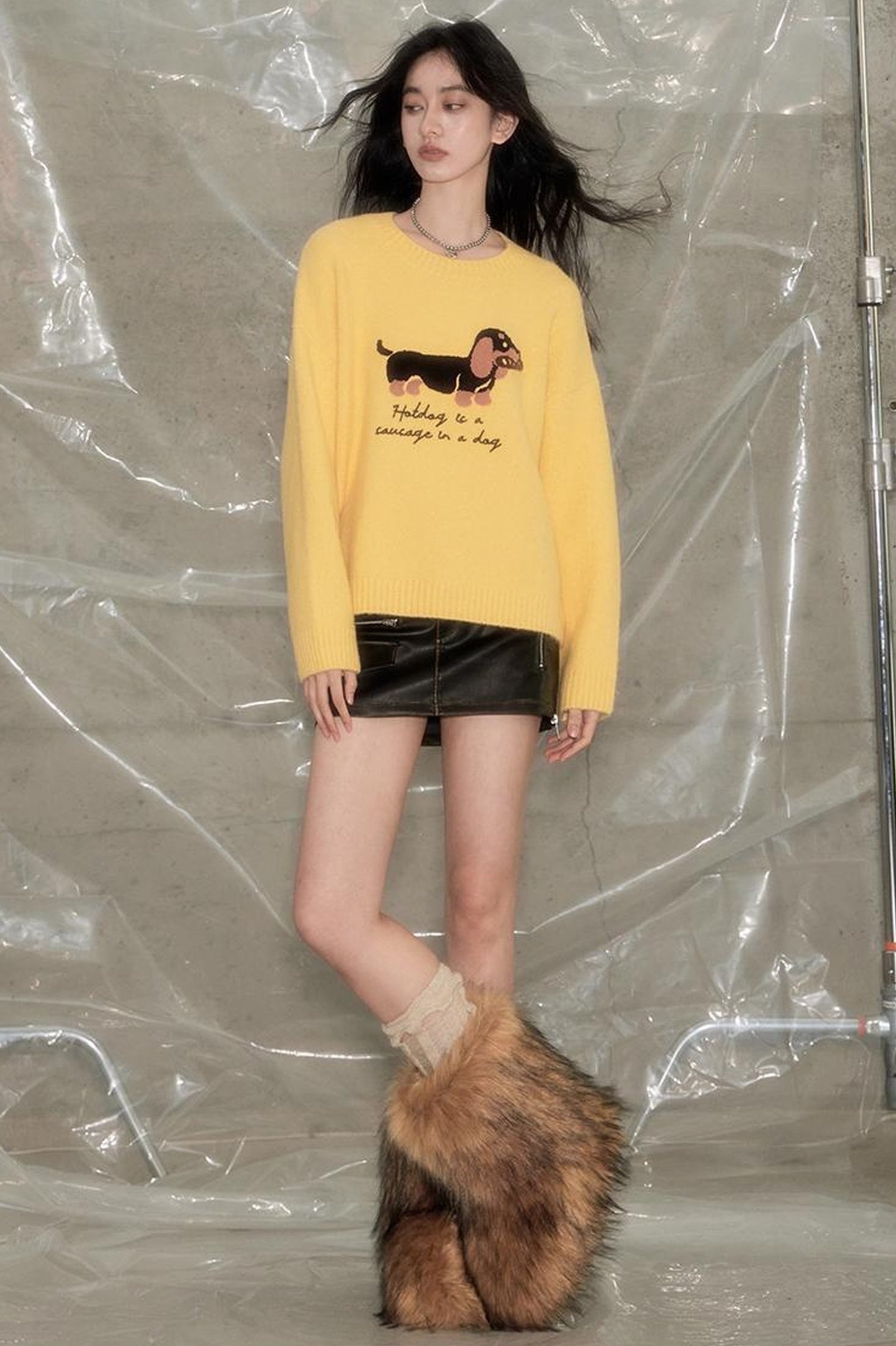 DIDDI MODA Cozydachshund Knit Sweater