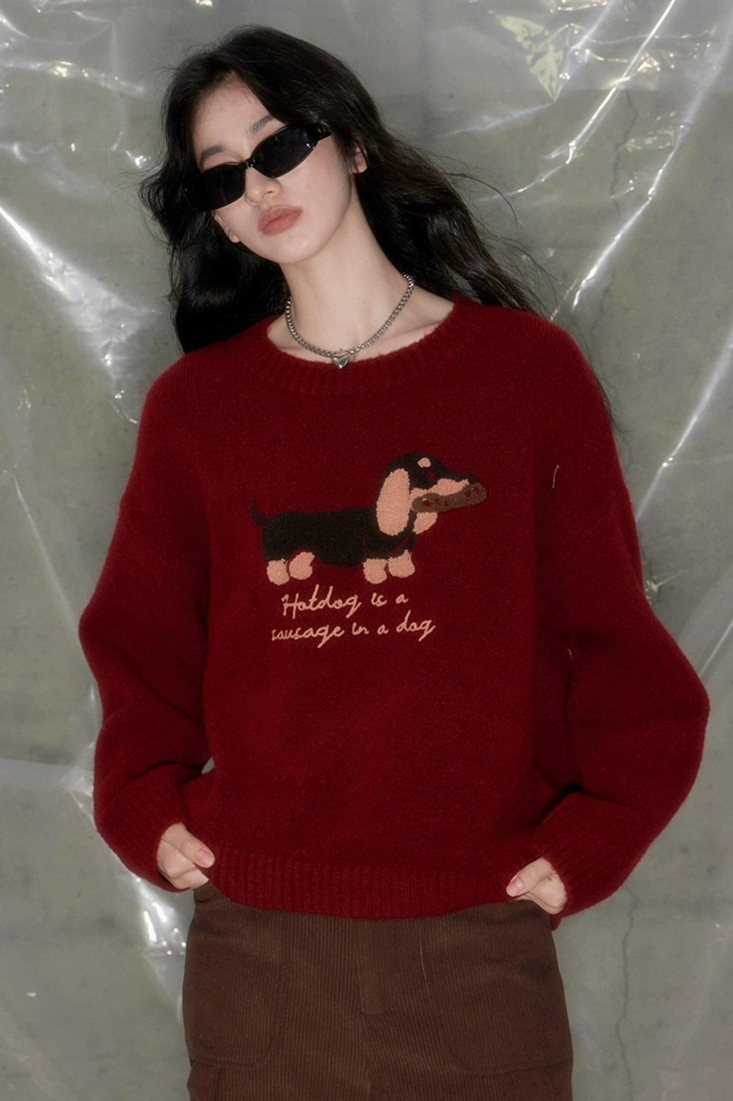 DIDDI MODA Cozydachshund Knit Sweater