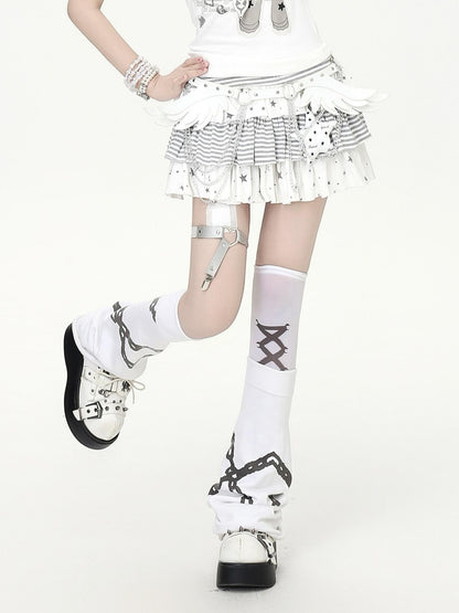 Crazy Girl Angel Wing Y2k Waist Chain Subculture Sweet Cool Hot Girl Women&
