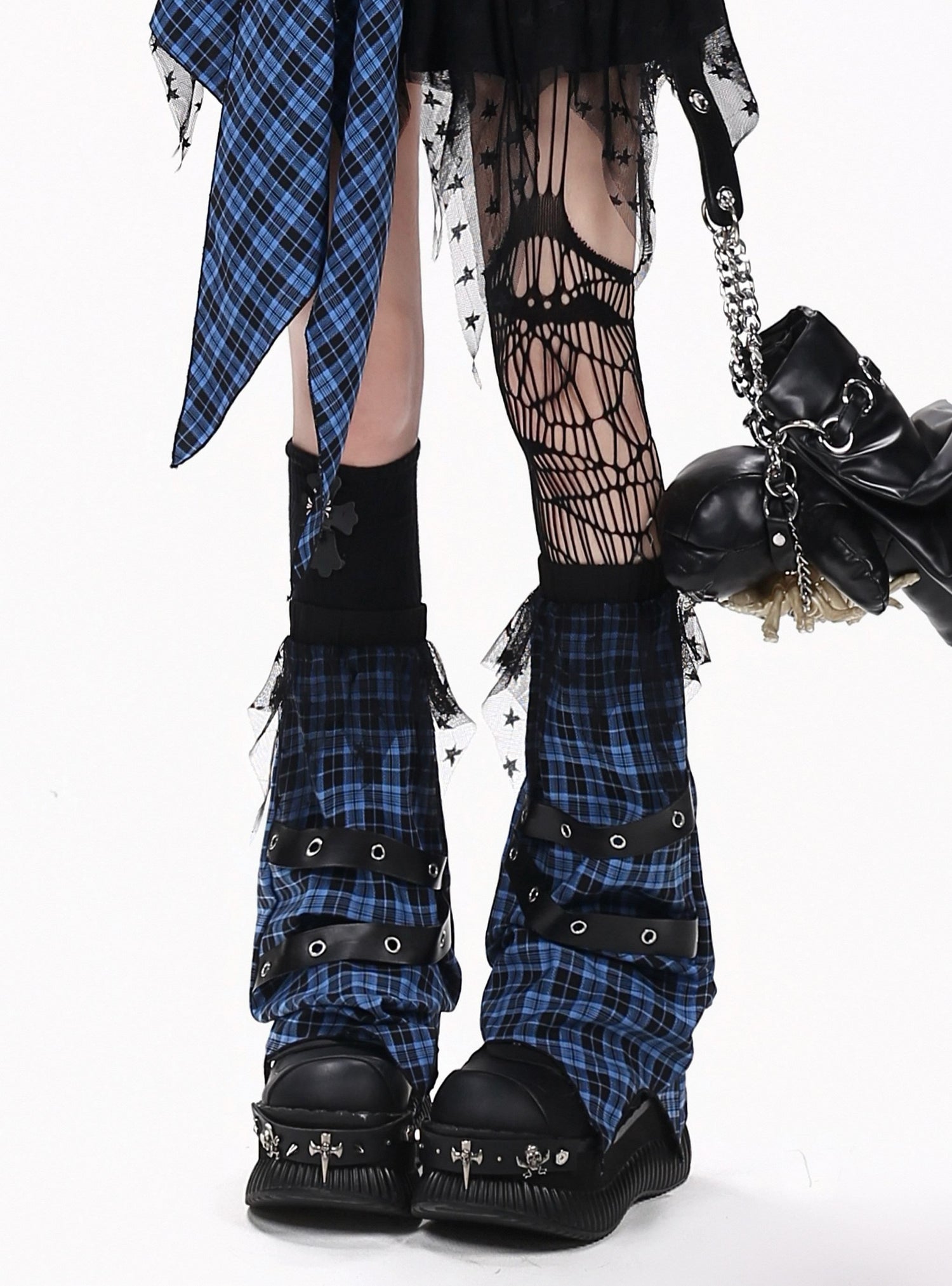 Crazy_Girl_Belt_Plaid_Lace_Spliced_Punk_Women&