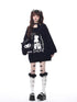 Crazy_Girl_Black_Red_Lantern_Sleeve_Round_Neck_Women&