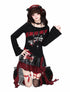 Crazy_Girl_Black_Red_Stripe_Asymmetric_Splice_Waist_Cinch_Bell_Women&