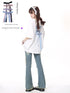 Crazy_Girl_Bowknot_Tie_Up_Original_Design_Round_Neck_Mid_Length_Women&