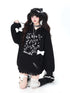 Crazy_Girl_Cat_Graffiti_Print_Bone_Drawstring_Fleece_Cropped_Loose_Women&