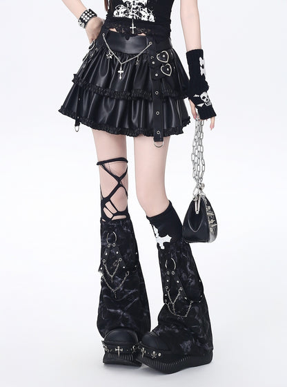 Crazy_Girl_Chain_Punk_Puffy_Cake_Anti_Exposure_High_Waist_Women&