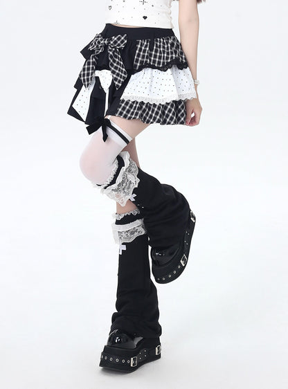 Crazy_Girl_Checked_Polka_Dot_Patchwork_High_Waist_Women&