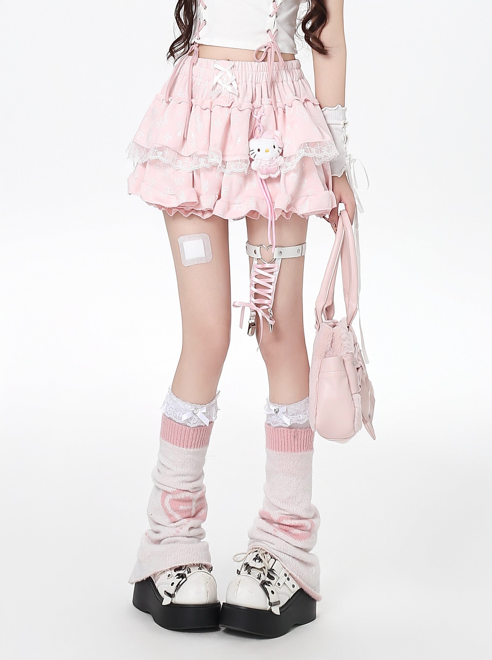 Crazy_Girl_Cute_Kitty_Cartoon_Lined_Lace_Bow_High_Waist_Elastic_Women&