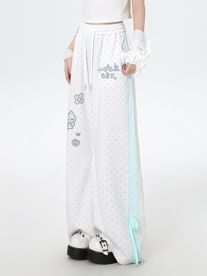 Crazy_Girl_Cute_Polka_Dot_Stripe_Hooded_Loose_Zip_Front_Women&
