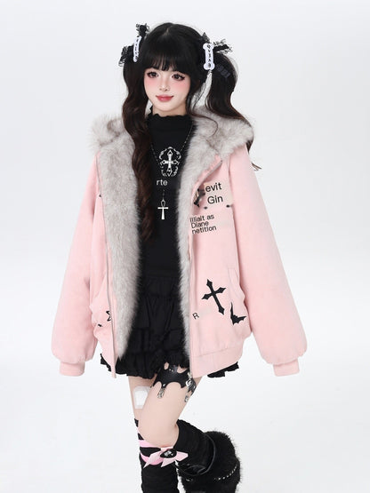 Crazy_Girl_Devil_Rabbit_Hooded_Plush_Suede_Women&