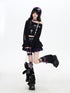 Crazy_Girl_Distressed_Checkered_Strap_Slanted_Neck_Women&
