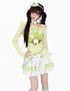 Crazy_Girl_Dopamine_Striped_Clover_Spliced_Asymmetric_Women&