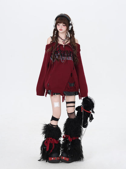 Crazy Girl Gothic Fragment Zip Lapel Women&