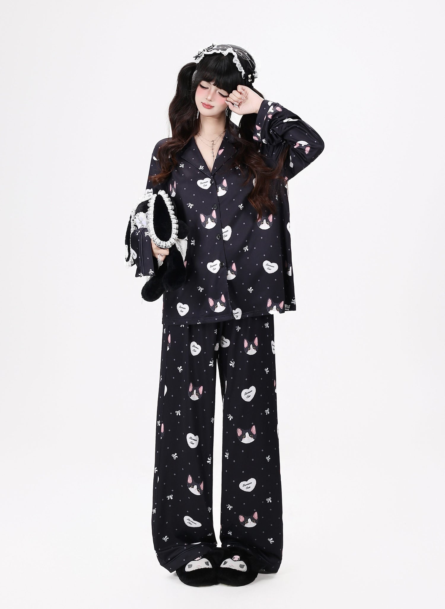 Crazy_Girl_Kitten_Print_Japanese_Soft_Short_Sleeve_Lapel_Women&
