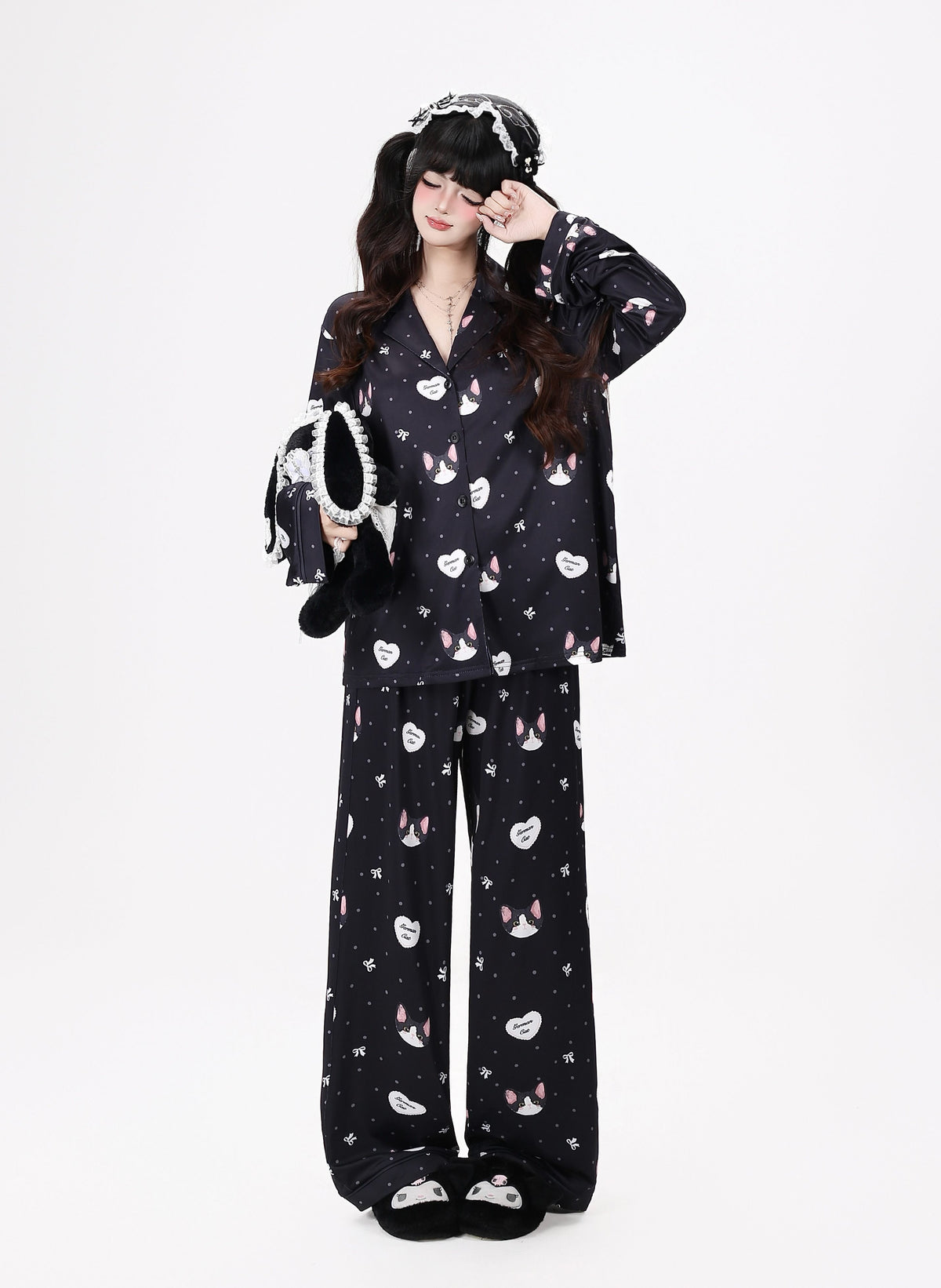 Crazy_Girl_Kitten_Print_Japanese_Soft_Short_Sleeve_Lapel_Women&