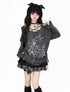 Crazy_Girl_Letter_Print_Asymmetrical_Cross_Shoulder_Drawstring_Women&