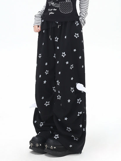 Crazy_Girl_Muted_Star_Print_High_Waist_Relaxed_Women&