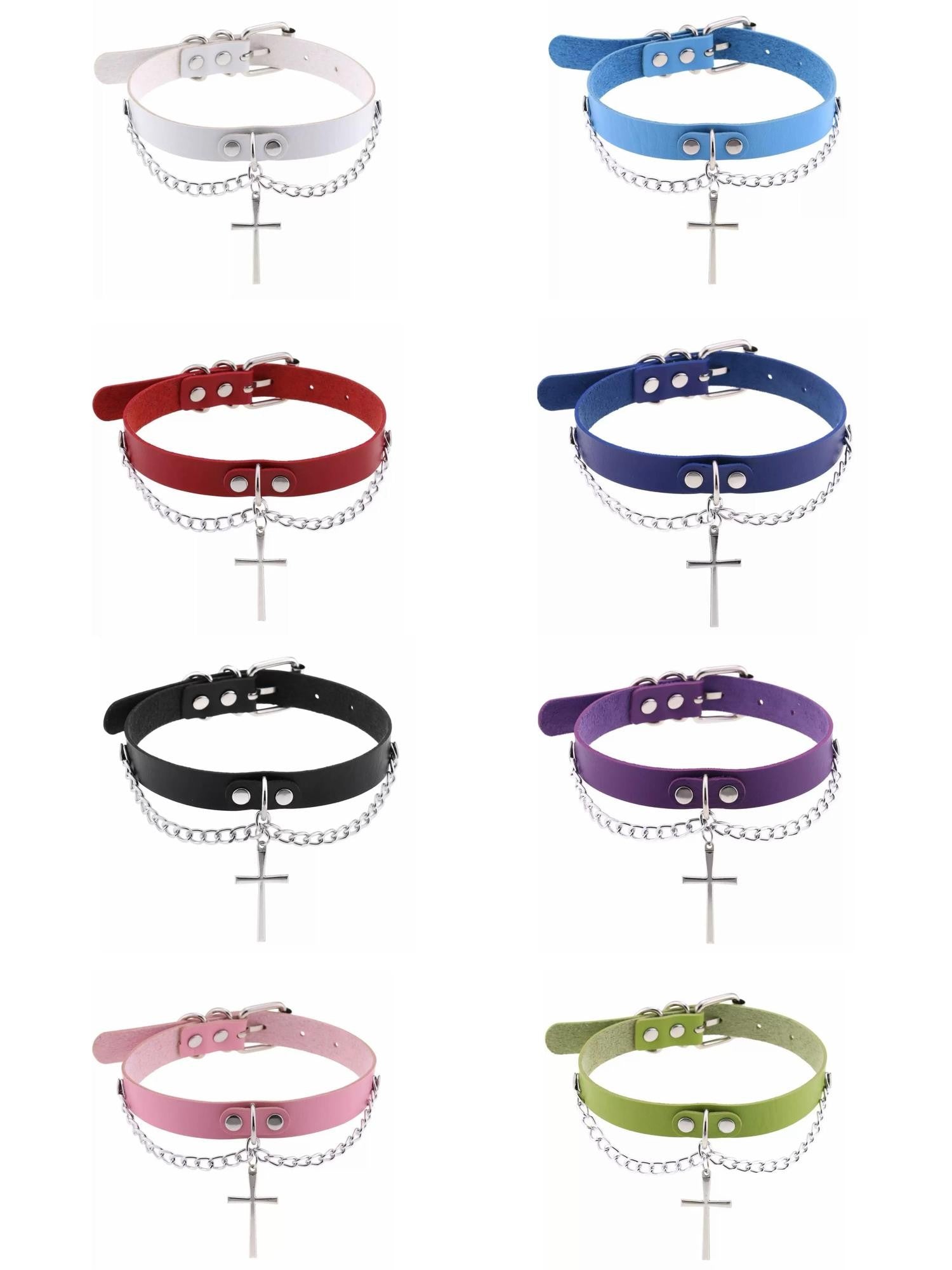 Crazy Girl Niche Subculture Cross Chain Sweet Cool Women&