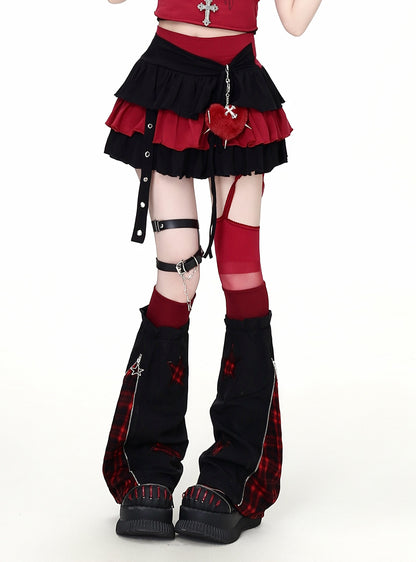 Crazy_Girl_Pixelated_Gothic_Letter_Halter_Neck_Spliced_Faux_Layered_Women&