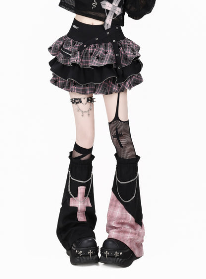 Crazy_Girl_Plaid_Chain_Detail_High_Waist_Slimming_Y2k_Women&