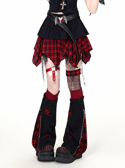 Crazy_Girl_Plaid_Patchwork_Cinched_Waist_Lapel_Cropped_Women&