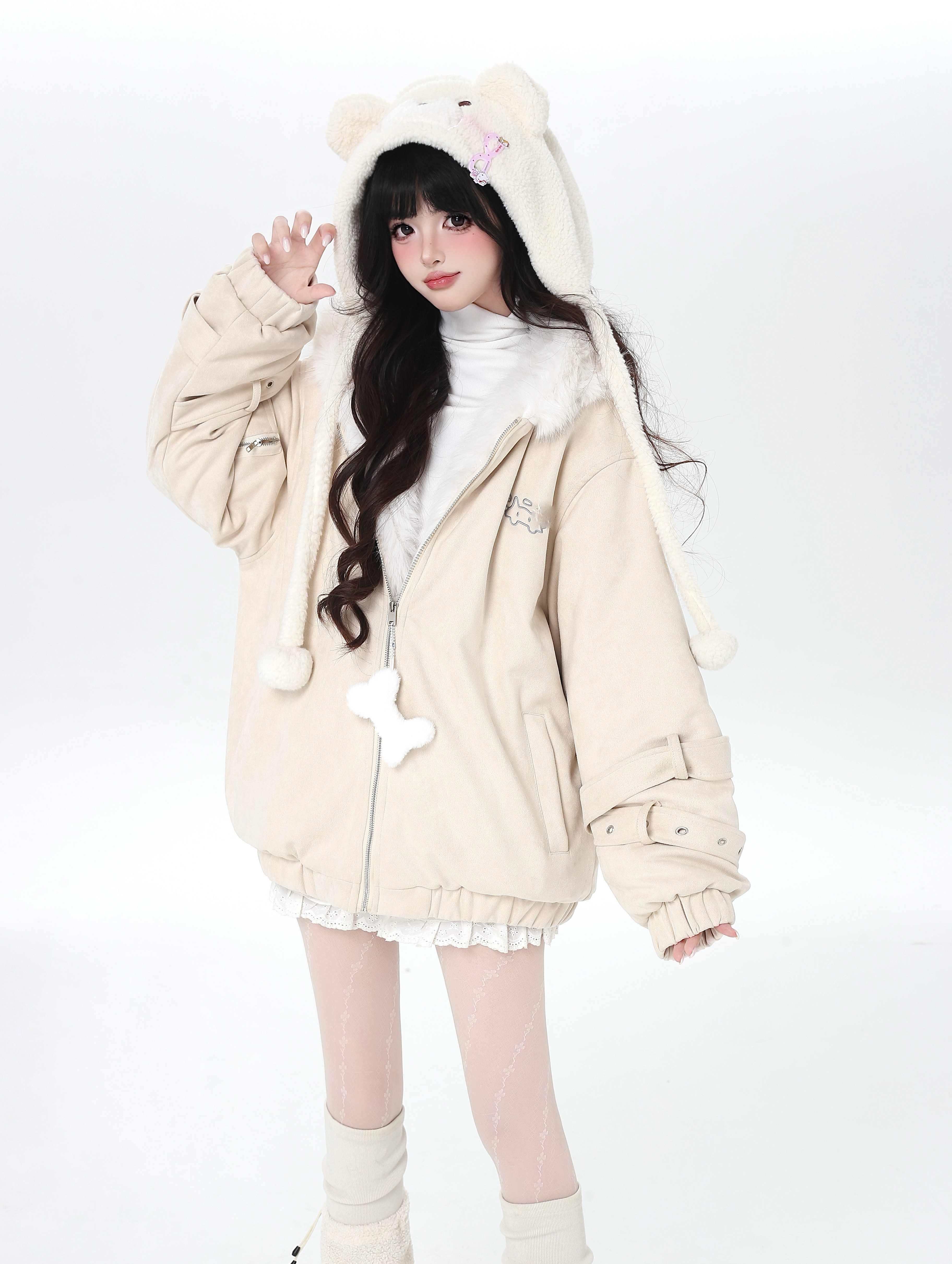 Crazy_Girl_Plush_Cat_Ear_Hooded_Loose_Women&