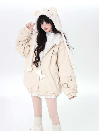 Crazy_Girl_Plush_Cat_Ear_Hooded_Loose_Women&