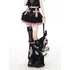 Crazy_Girl_Puff_Ruffled_Chain_Colorblock_High_Waist_Women&