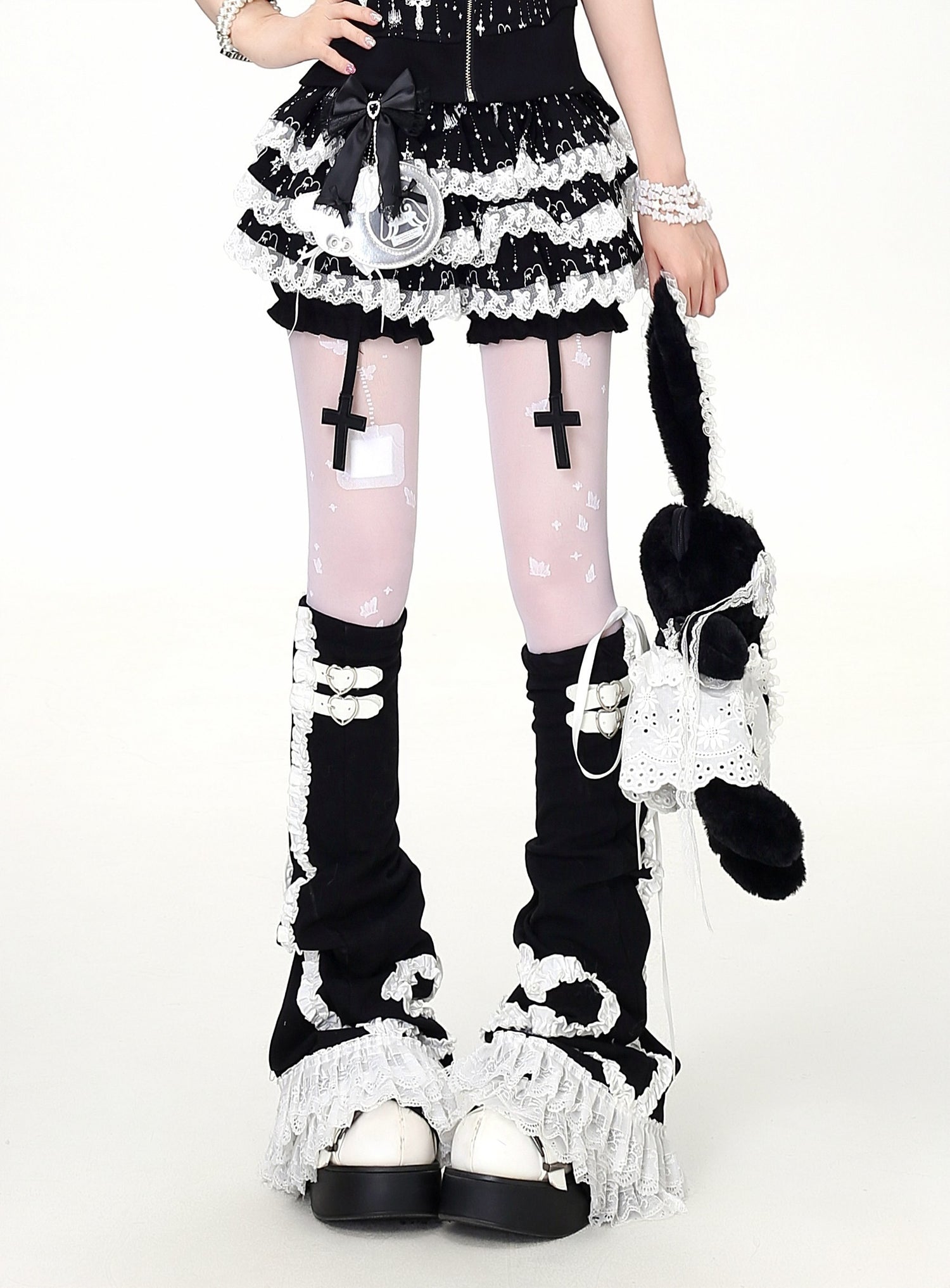 Crazy_Girl_Puffy_Lace_Trim_Cross_Pendant_Women&