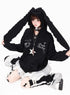 Crazy_Girl_Rabbit_Ear_Lace_Bow_Tie_Relaxed_Casual_Women&