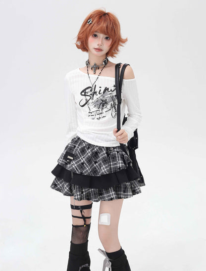 Crazy_Girl_Rocker_Patchwork_Print_One_Shoulder_Belted_Slim_Women&