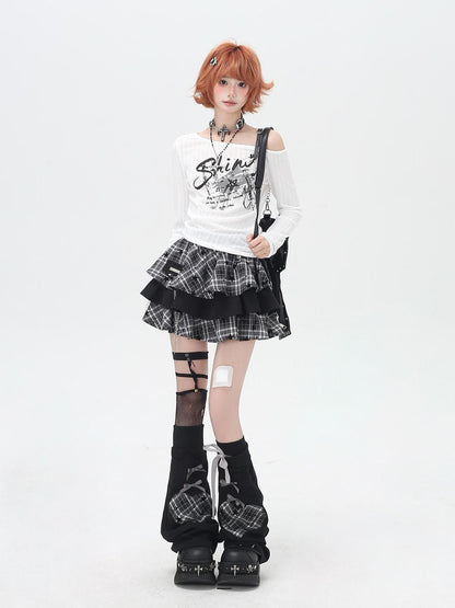 Crazy Girl Rocker Patchwork Print One Shoulder Belted Slim Women&