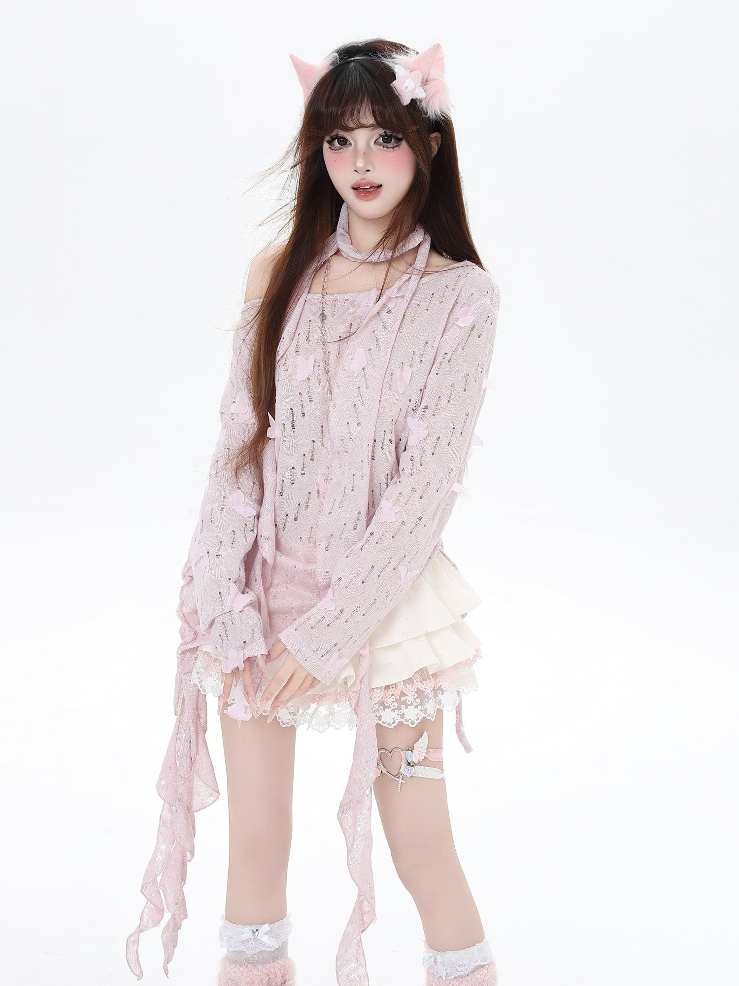 Crazy Girl Romantic 3d Butterfly Slim Fit Women&