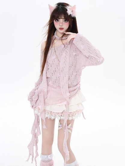 Crazy Girl Romantic 3d Butterfly Slim Fit Women&