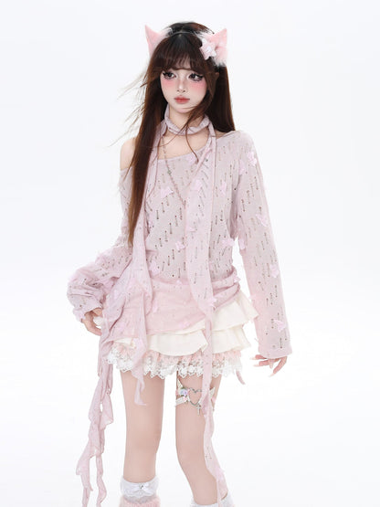 Crazy Girl Romantic 3d Butterfly Slim Fit Women&
