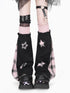 Crazy_Girl_Scrunched_Slouchy_Star_Patch_Plaid_Check_Splice_Women&