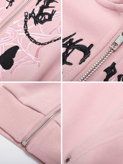 Crazy Girl Shattered Butterfly Original Sweet Punk Loose Women&