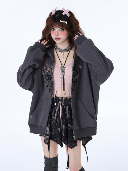 Crazy Girl Shattered Butterfly Original Sweet Punk Loose Women&