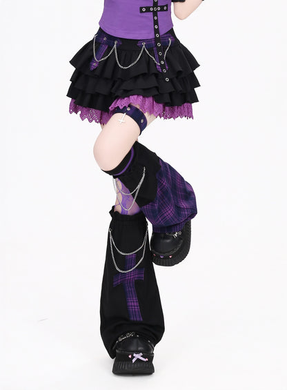 Crazy_Girl_Skull_Cropped_Patchwork_Sweet_Cool_Fitted_Short_Women&
