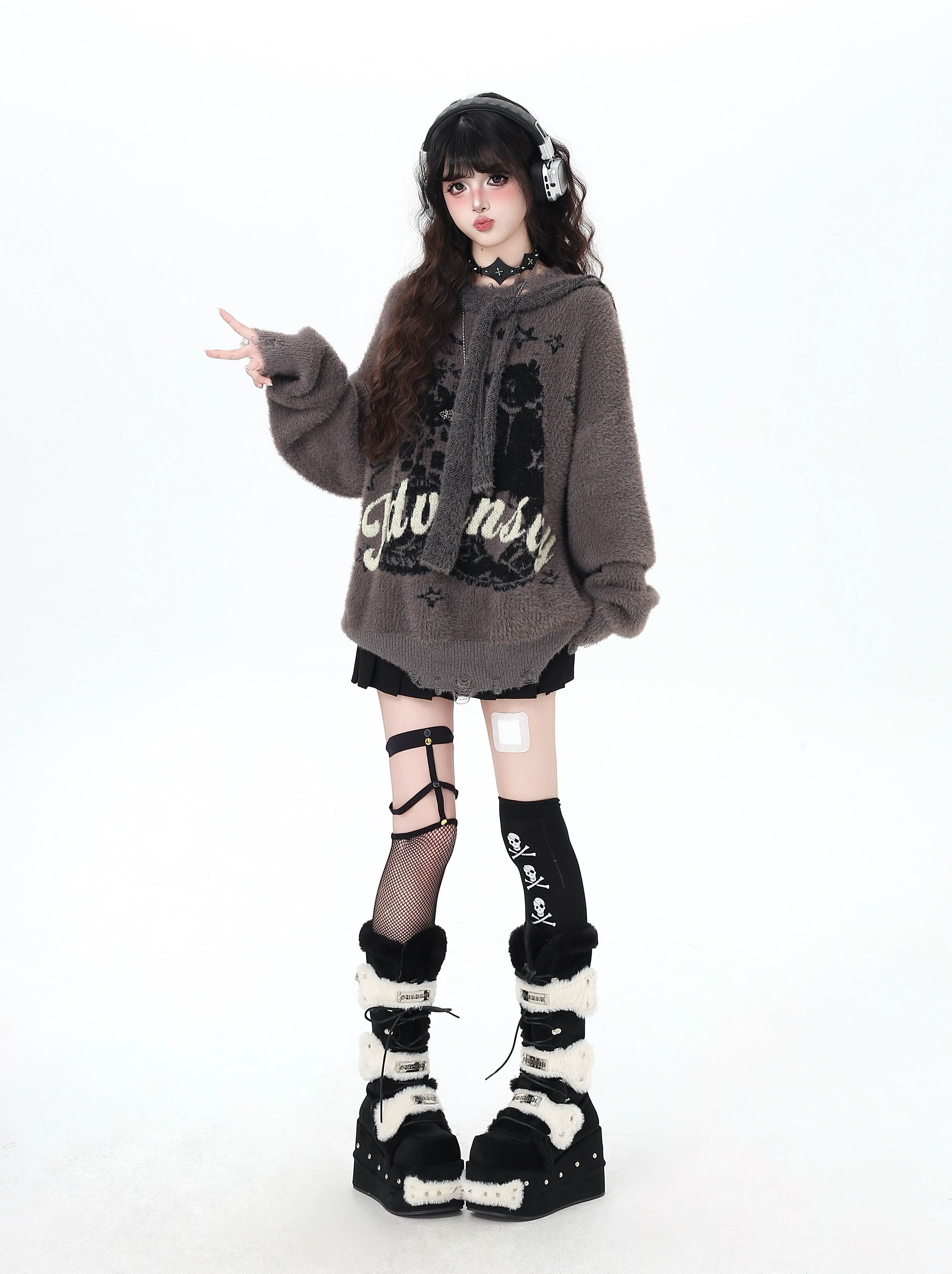 Crazy_Girl_Soft_Relaxed_Detachable_Hood_Vintage_Letter_Women&